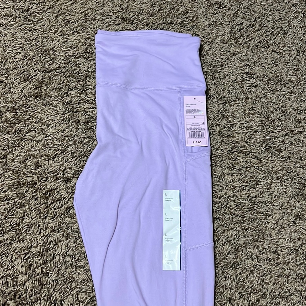 Soft, stretchy lavender color leggings from targets brand Wild Fable.